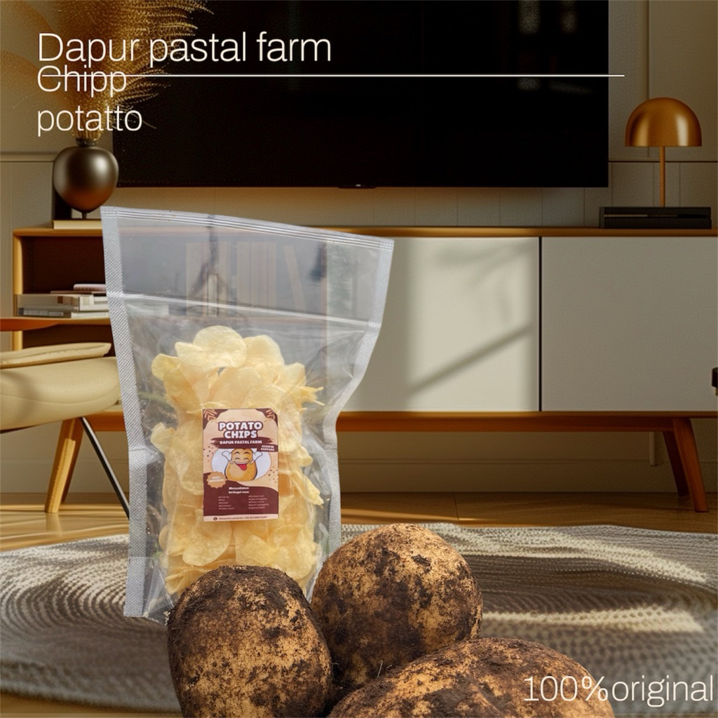 

keripik kentang original super crispy 100% dari kentang pilihan isi 200g