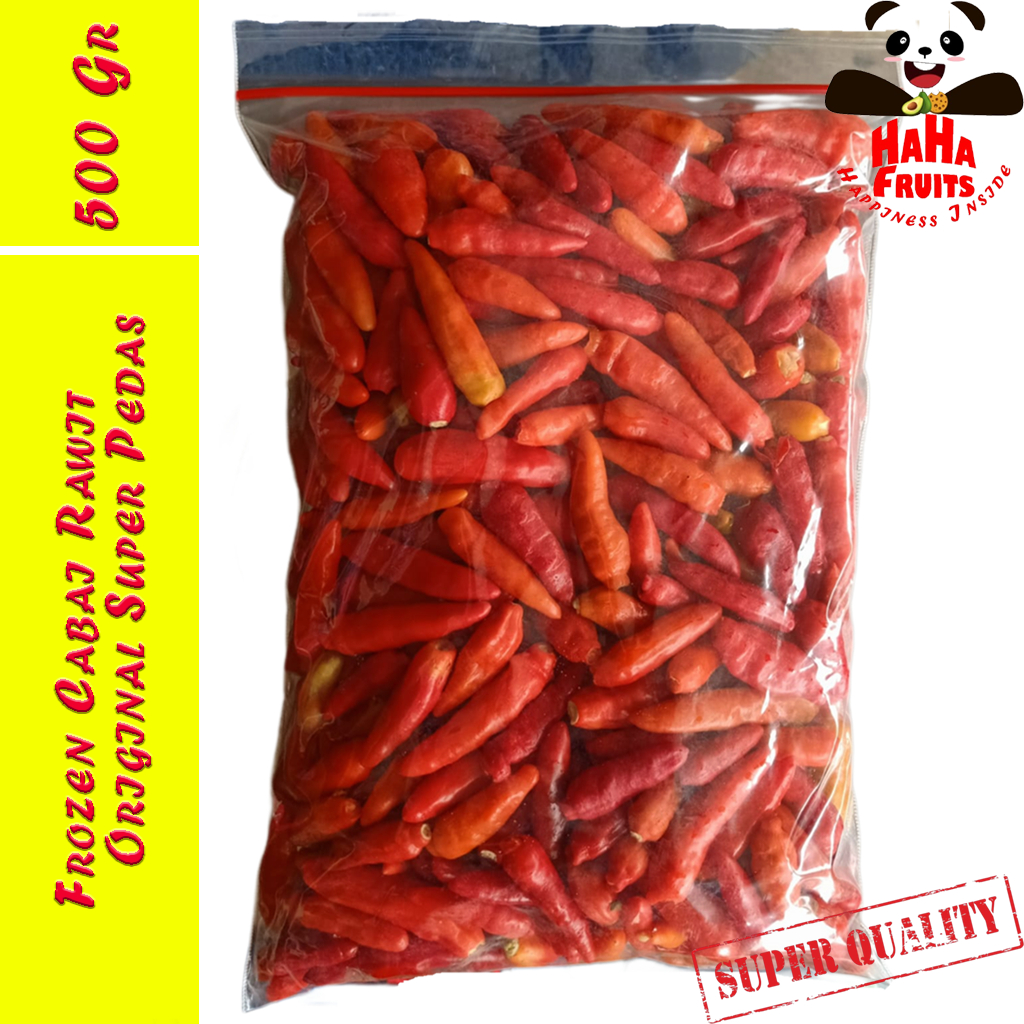 

Frozen Cabe Rawit Merah Super Pedas Beku Frozen Cabai Rawit Pedas Beku Frozen Red Chilies HaHa Fruits