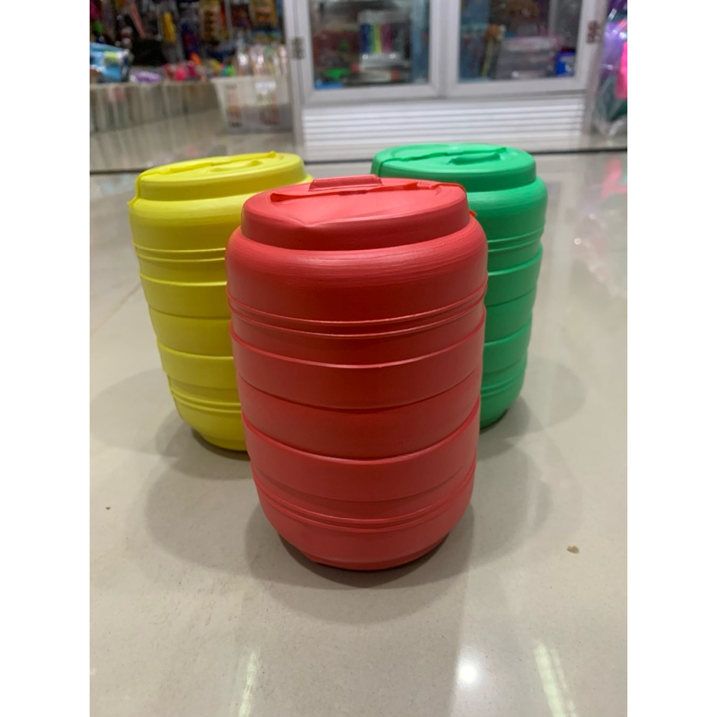 CELENGAN PLASTIK MIX WARNA UKUR KECIL ISI 12pcs (1lusin)