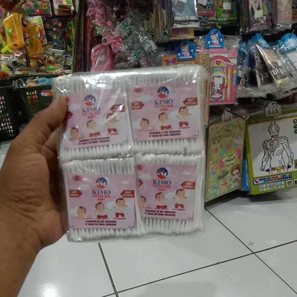 Cotton buds kimo baby/korek kuping kimo bayi 1pak 12pcs