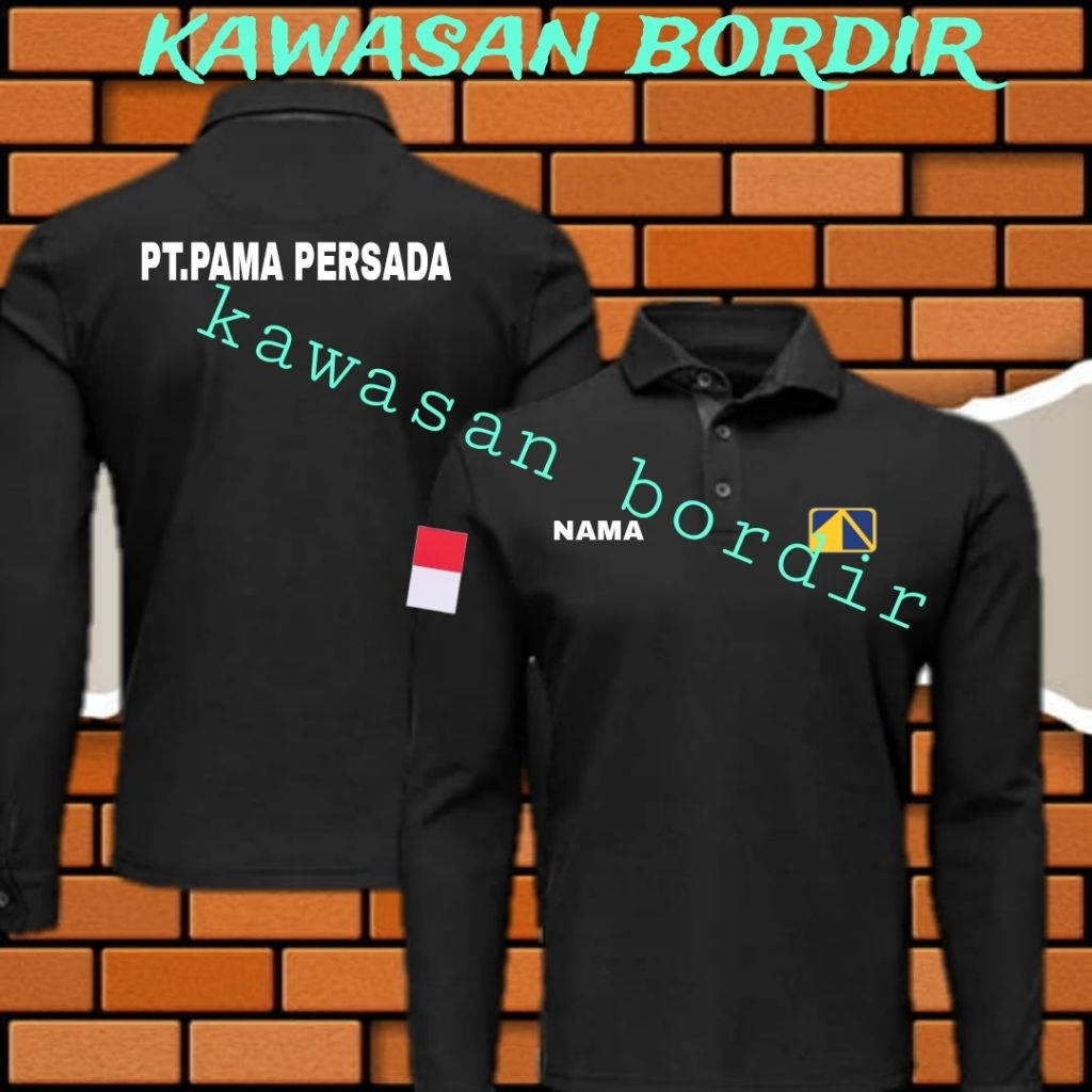 polo shirt PT PAMA persada kaos PT PAMA persada baju PT PAMA persada seragam PT PAMA persada full bo