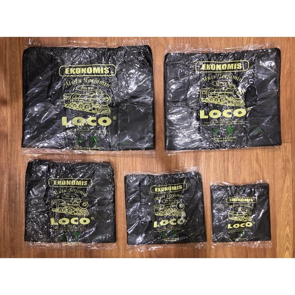 

Kantong Kresek LOCO Ekonomis Uk 28 Isi 50lembar (tipis)