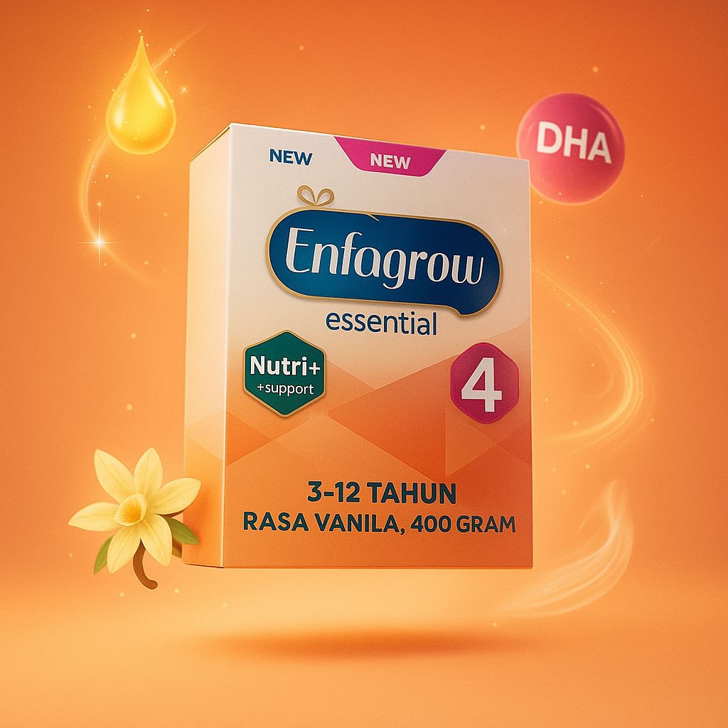 

Enfagrow A+ Tahap 4 Usia 3-12 Tahun 400g – Susu Pertumbuhan Anak untuk Dukung Kecerdasan, Konsentrasi & Daya Tahan Tubuh – Diperkaya DHA, Omega 3 & Prebiotik – Susu Anak Enfa Original Resmi BPOM – Nutrisi Lengkap untuk Tumbuh Kembang Optimal