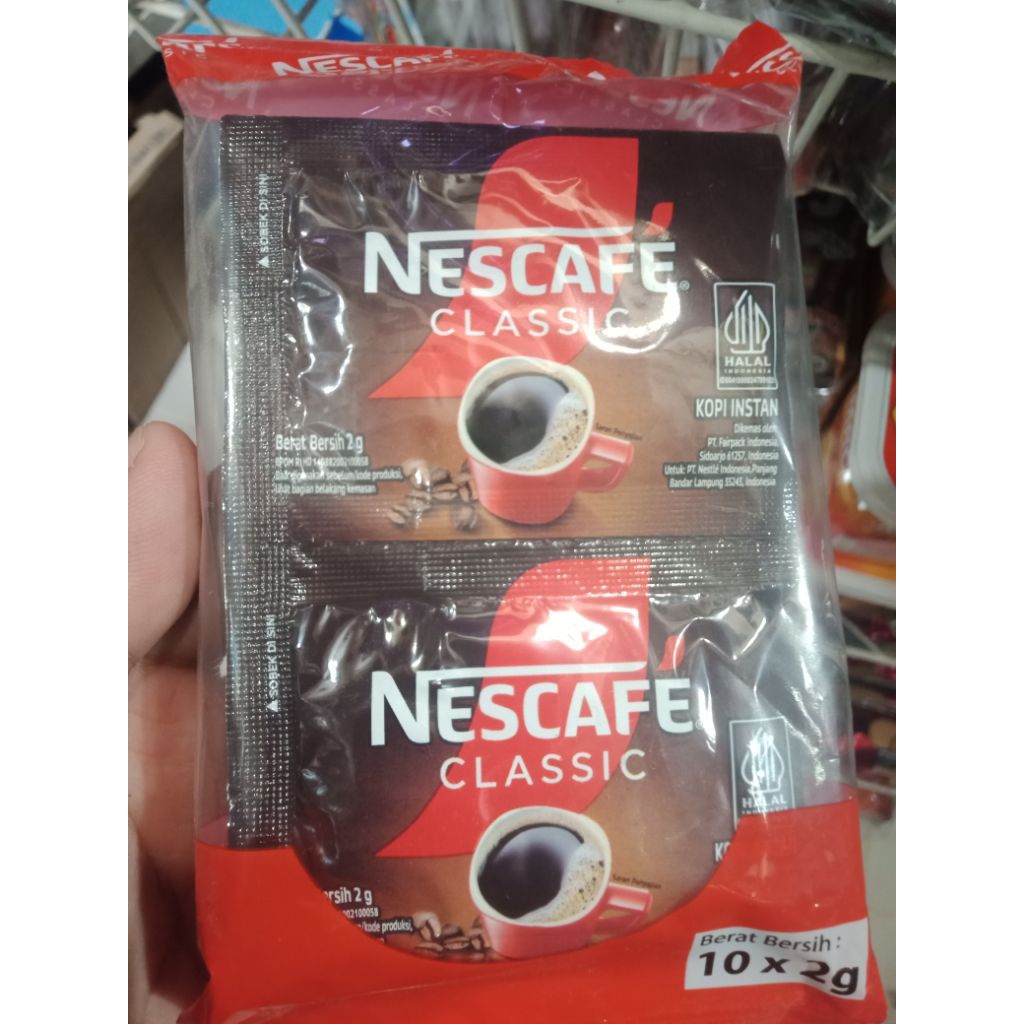

Nescafe Classic Kopi Instan 10 sachet x 2gr