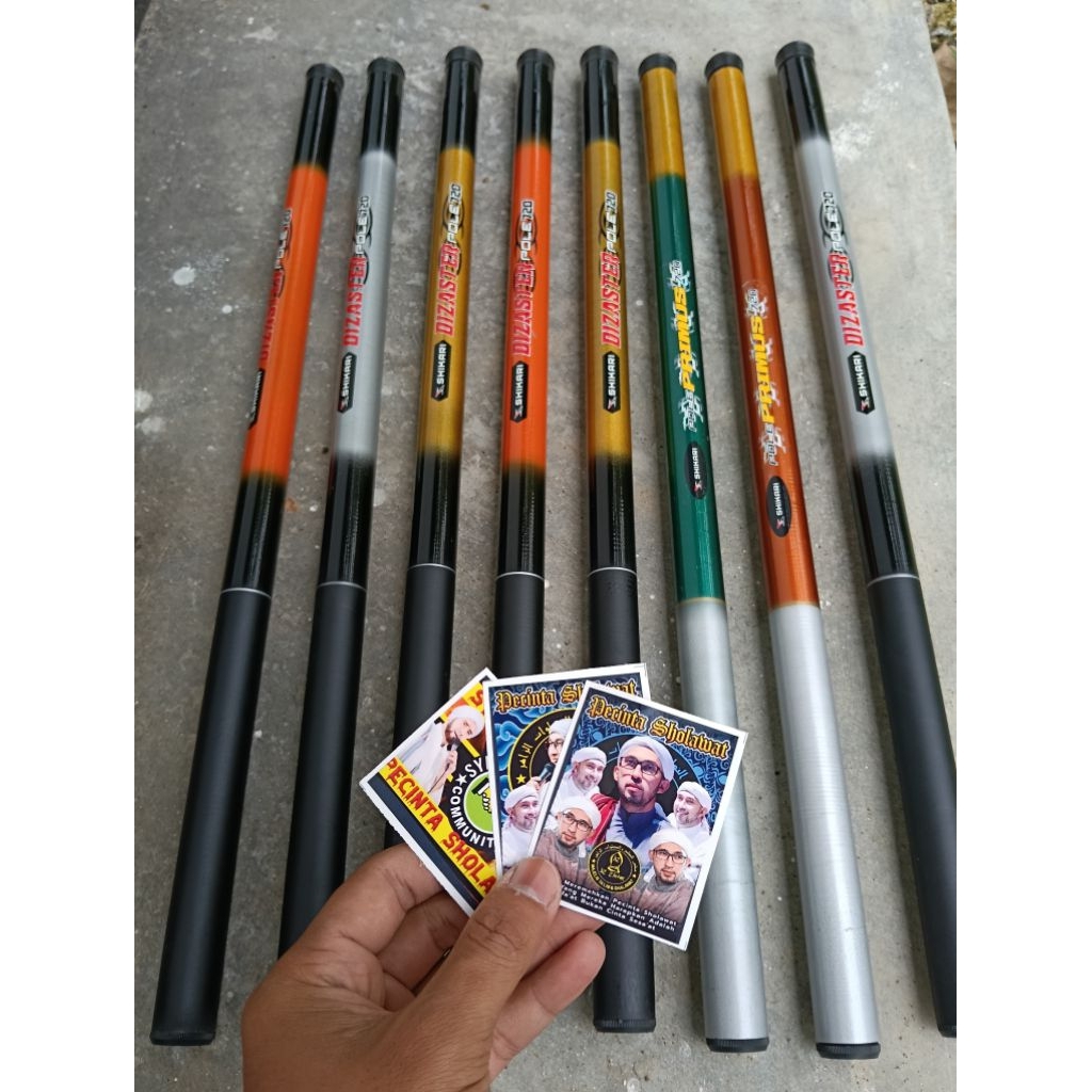 Tongkat Bendera Sholawat Ukuran 7,2 Meter 6,3 Meter 5,4 Meter 4,5 Meter 3,6 Meter 3 Meter 2,7 Meter 