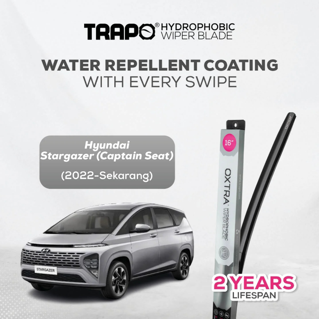 Trapo Hydrophobic Wiper Blade Hyundai Stargazer (2022-Sekarang) Wiper Stargazer