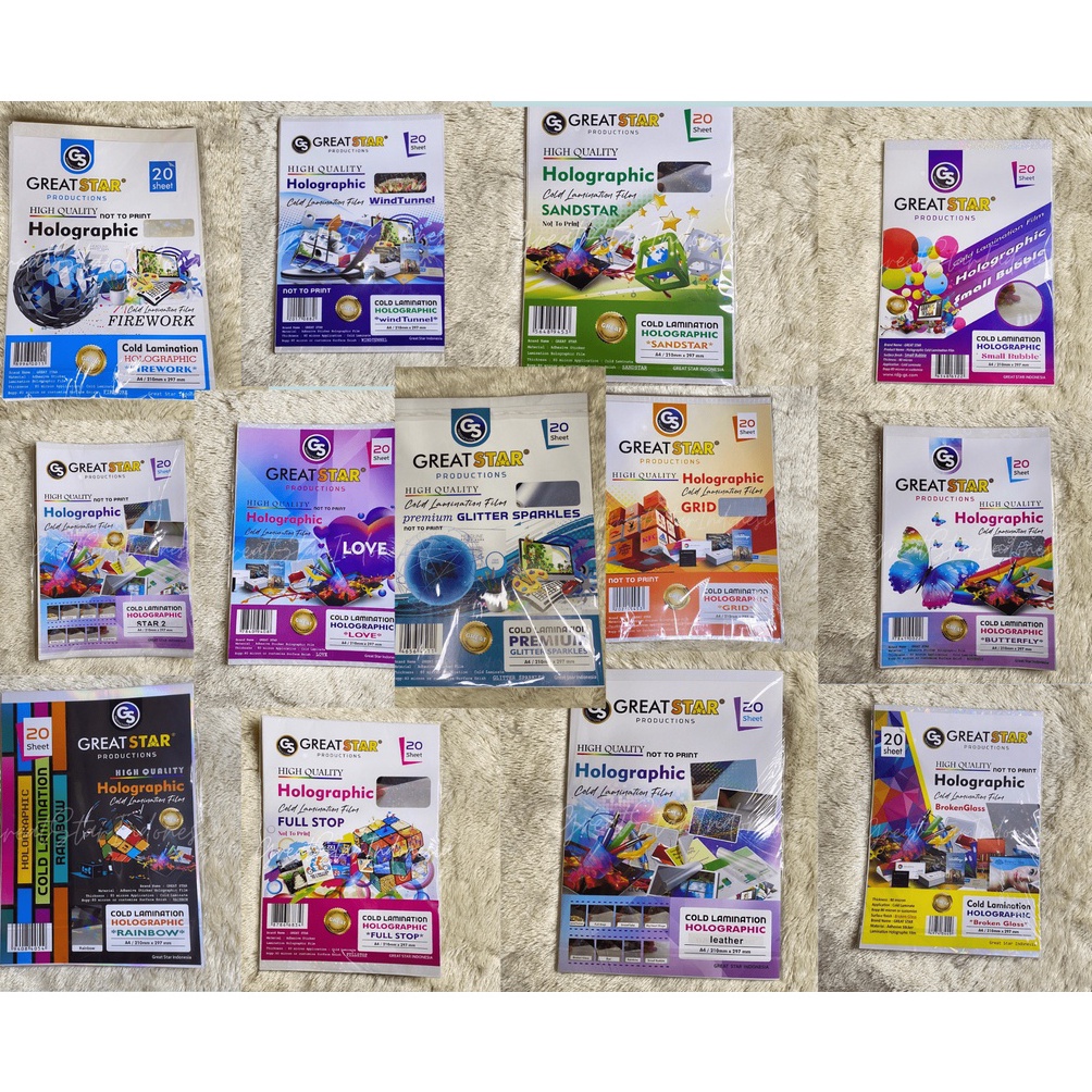 

Cold Lamination Film Holografic VARIASI KODE J9V1