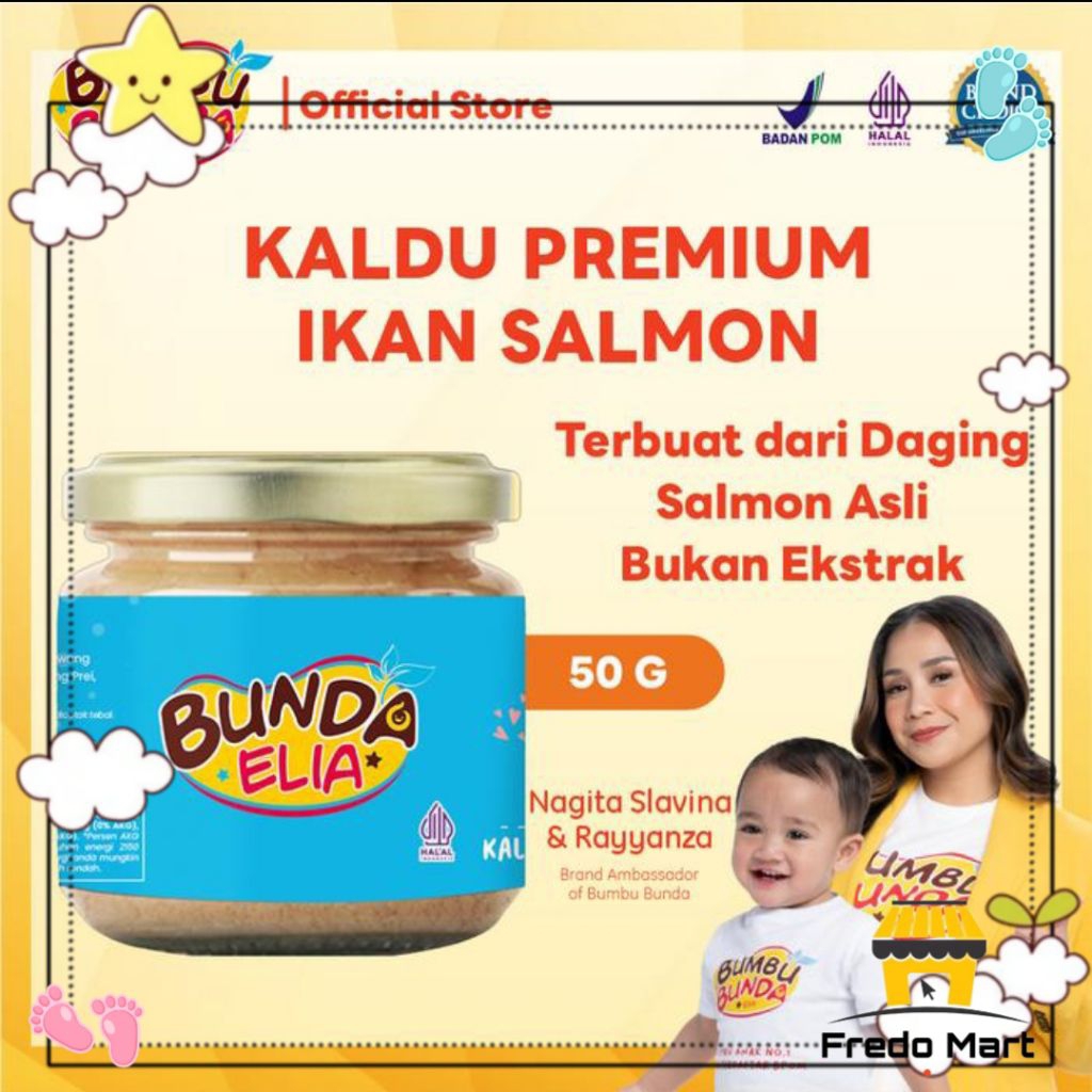 

Bunda Elia Kaldu Ikan Salmon Non MSG | Kaldu MPASI 50gr