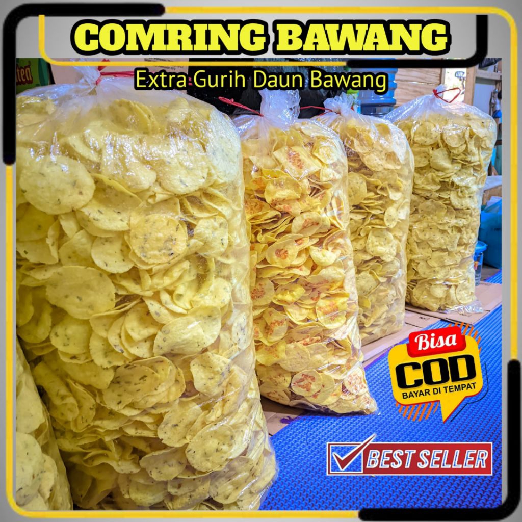 

Comring Rasa Daun Bawang dan Tempe (GRATIS ONGKIR) Lebih Gurih Dan Kriuk Kemasan 250gr