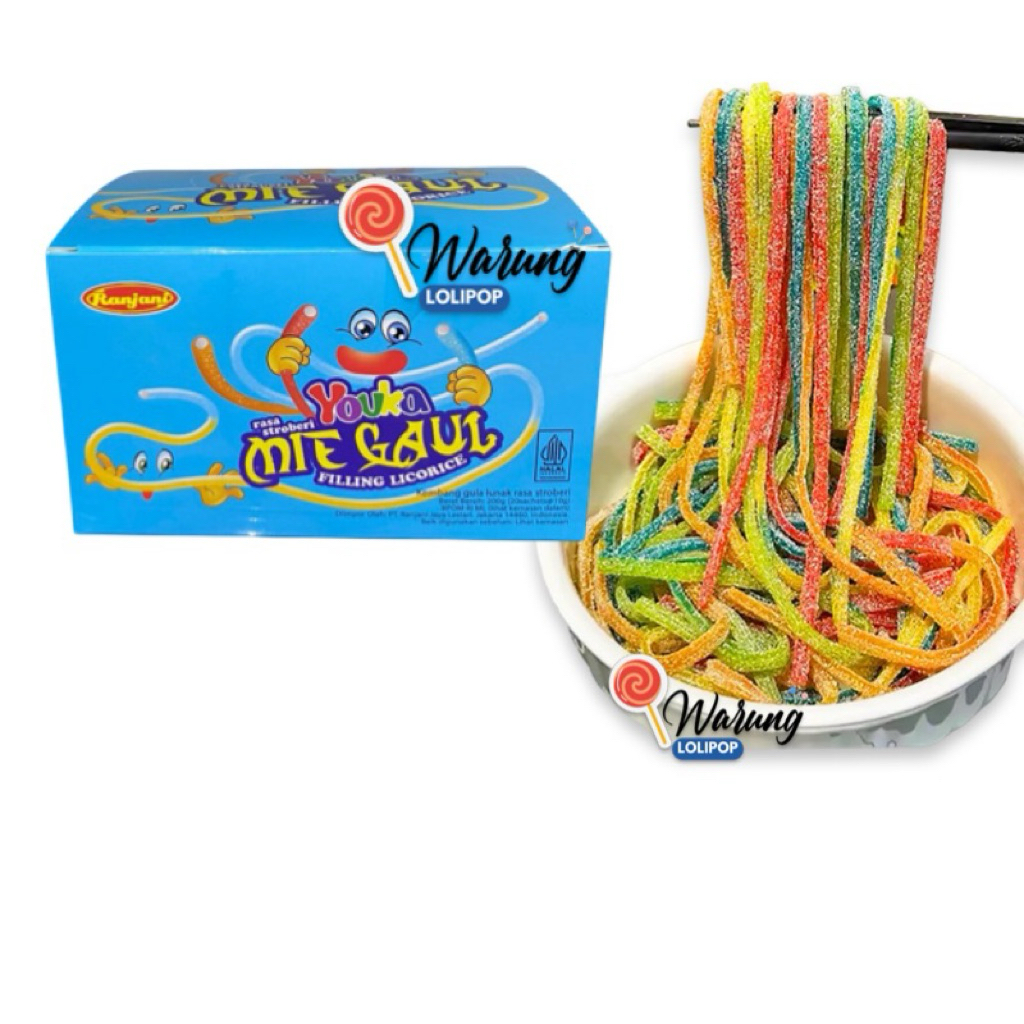 

Permen Mie Gaul Youka 20 X 10 gr Rasa Buah by Warung Lolipop