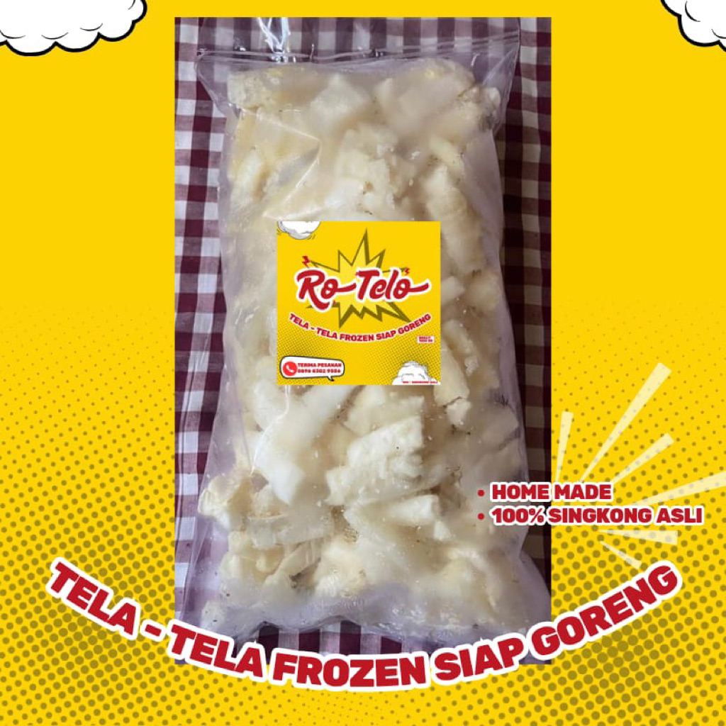 

Tela tela frozen - RoTelo homemade 100% singkong asli