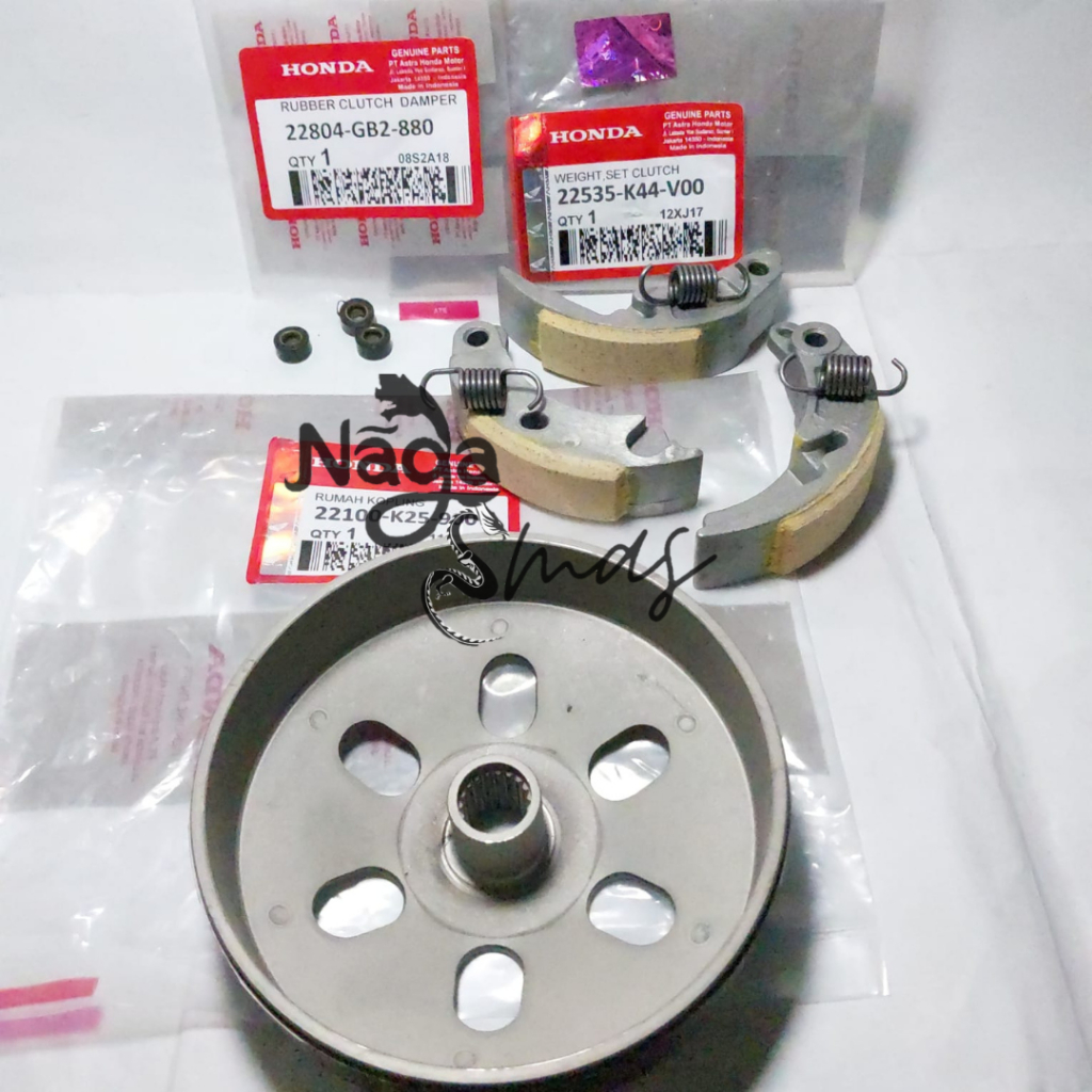 kampas ganda beat pop beat esp 2016-2019 k44 stater halus+Mangkok Ganda Beat FI pop esp+karet ganda