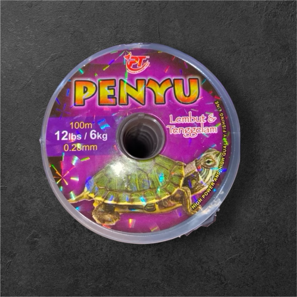 Senar Pancing PENYU 100M 0.28mm 12lbs Tali Lembut Tenggelam Anti Kusut Abrasi Air Tawar & Laut