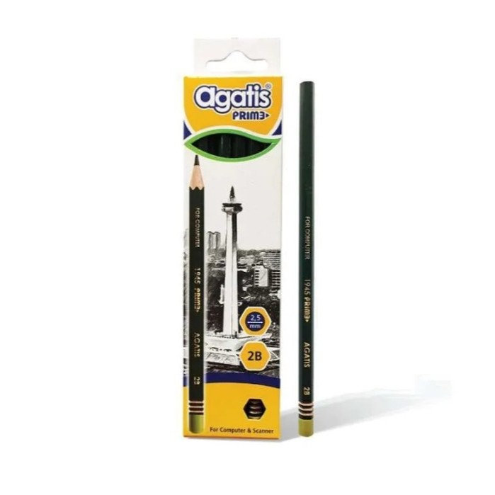 

(12pc) PENSIL 2B AGATIS / PENCIL KOMPUTER HIJAU UNTUK UJIAN