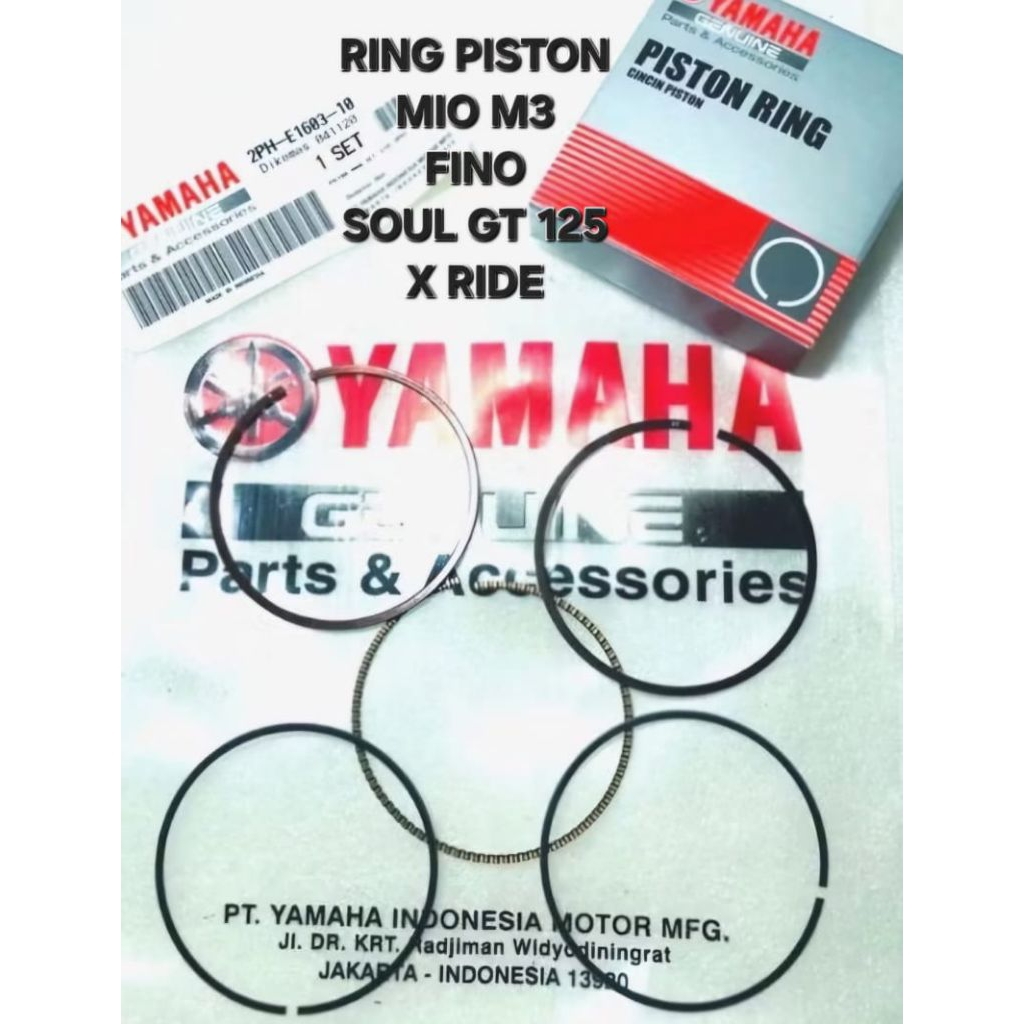 RING SEHER PISTON MIO M3 SOUL GT 125 FINO XRIDE X RIDE ORIGINAL