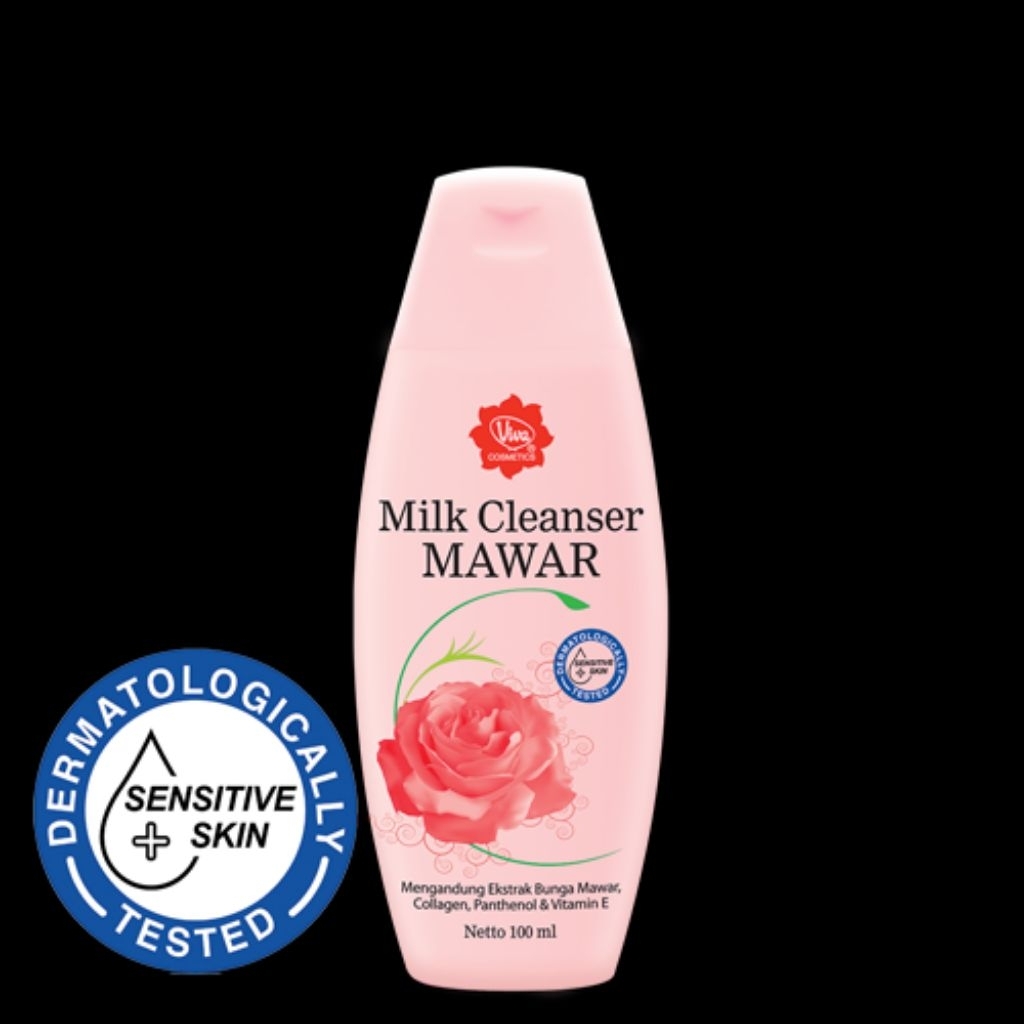 viva milk cleanser air mawar