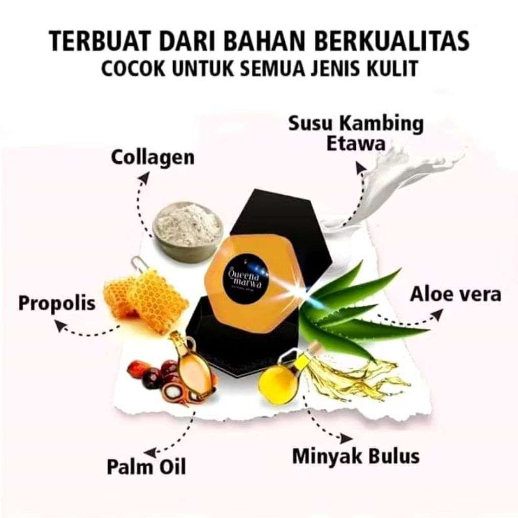 SABUN QUEENA MARWA NATURAL SOAP SMM