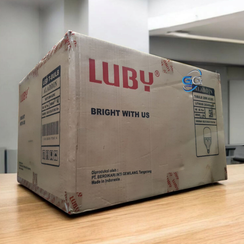 Paket 1 DUS  LUBY Aladdin Lampu LED Emergency 20 Watt/ 1 Koli Isi 60 Pcs Lampu Luby Aladdin 20W