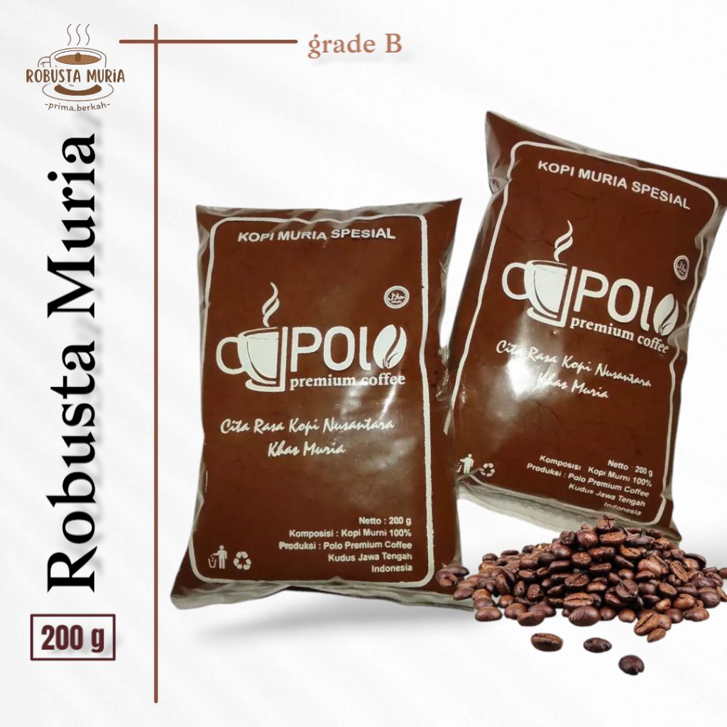 

Kopi Bubuk Robusta Kopi Hitam Khas Muria 200 Gram