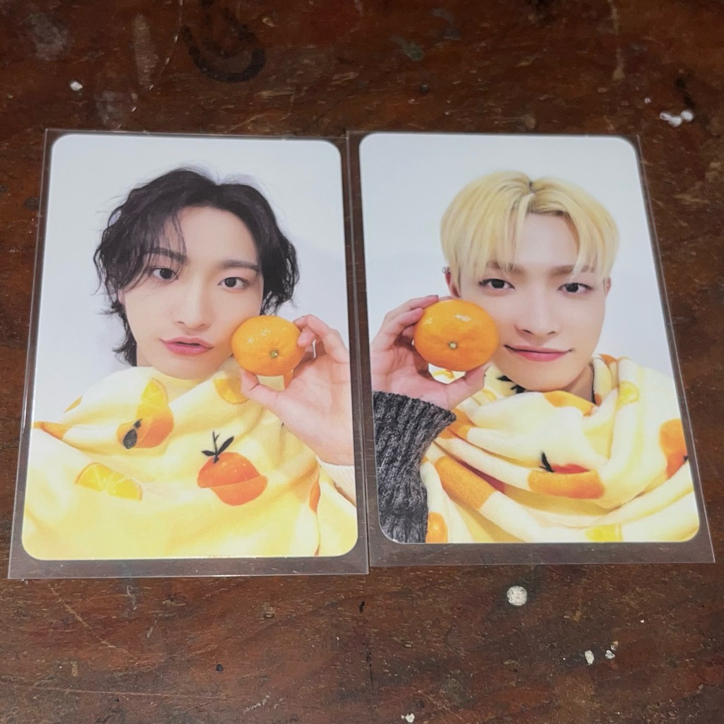 PHOTOCARD SEONGHWA HONGJOONG TANGERINE MAKESTAR WILL PC SELIMUT JERUK SEONGHWA HONGJOONG ATEEZ