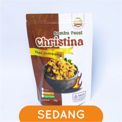 

Bumbu Pecel Christina Khas Jombang Kemasan 250g Pedasnya Sedang -Sambel Pecel-Sambal Pecel