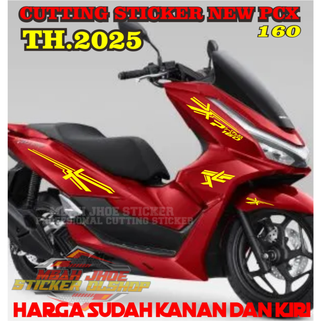 Stiker Motor PCX 160 New 2025 Striping Cutting Sticker lis Body Honda Pcx Variasi Aksesoris Terbaru 