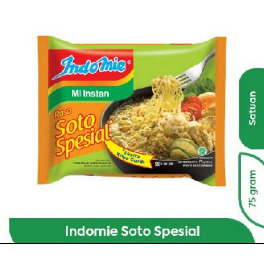 

INDOMIE MI INSTAN SOTO SPECIAL75gr ( 1 DUS )