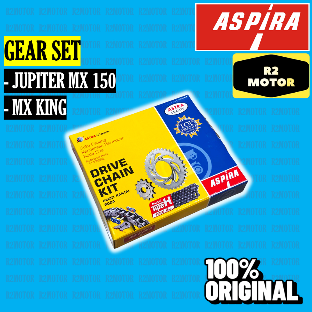 ASPIRA GEAR GER GIR SET MXK MX KING JUPITER MX 150 ORIGINAL ASTRA OTOPARTS
