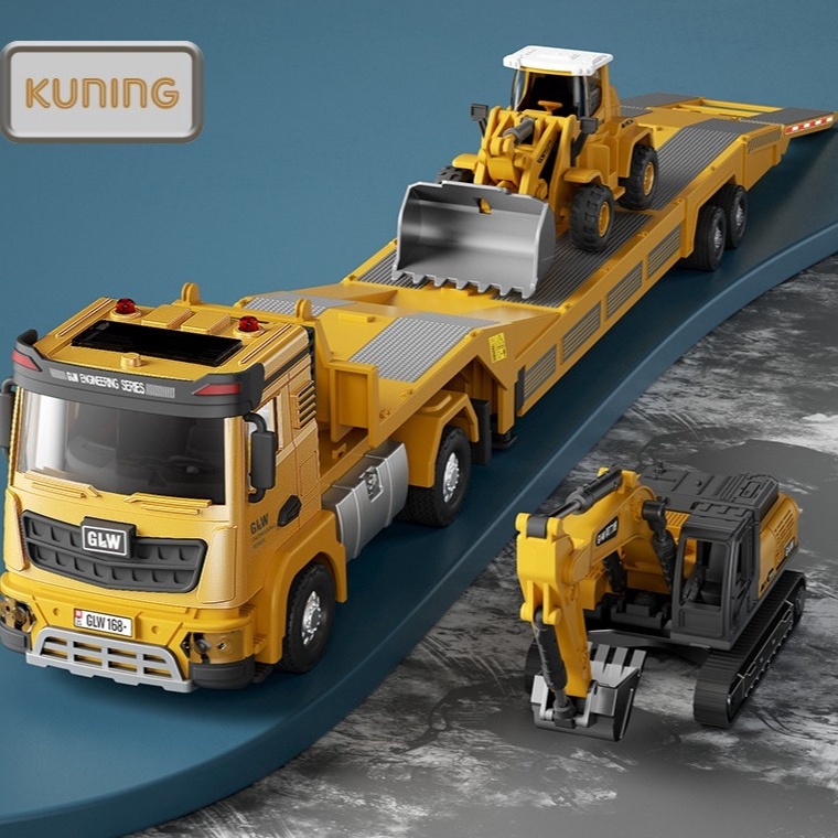 KODE S39Y Mainan Anak Self Loader Truck Mainan Mobil Excavator Loader Anak