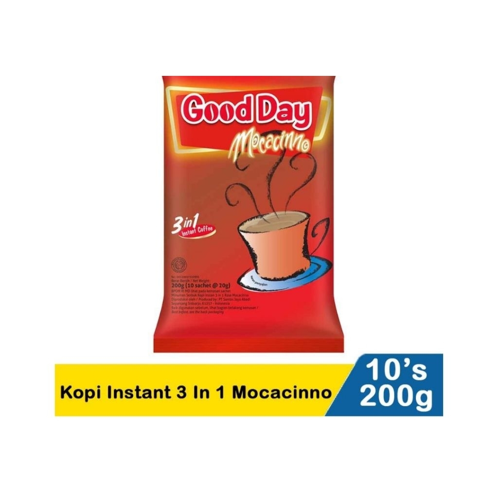 

KOPI GOOD DAY 3in1 instant 1 RENTENG 10X20g