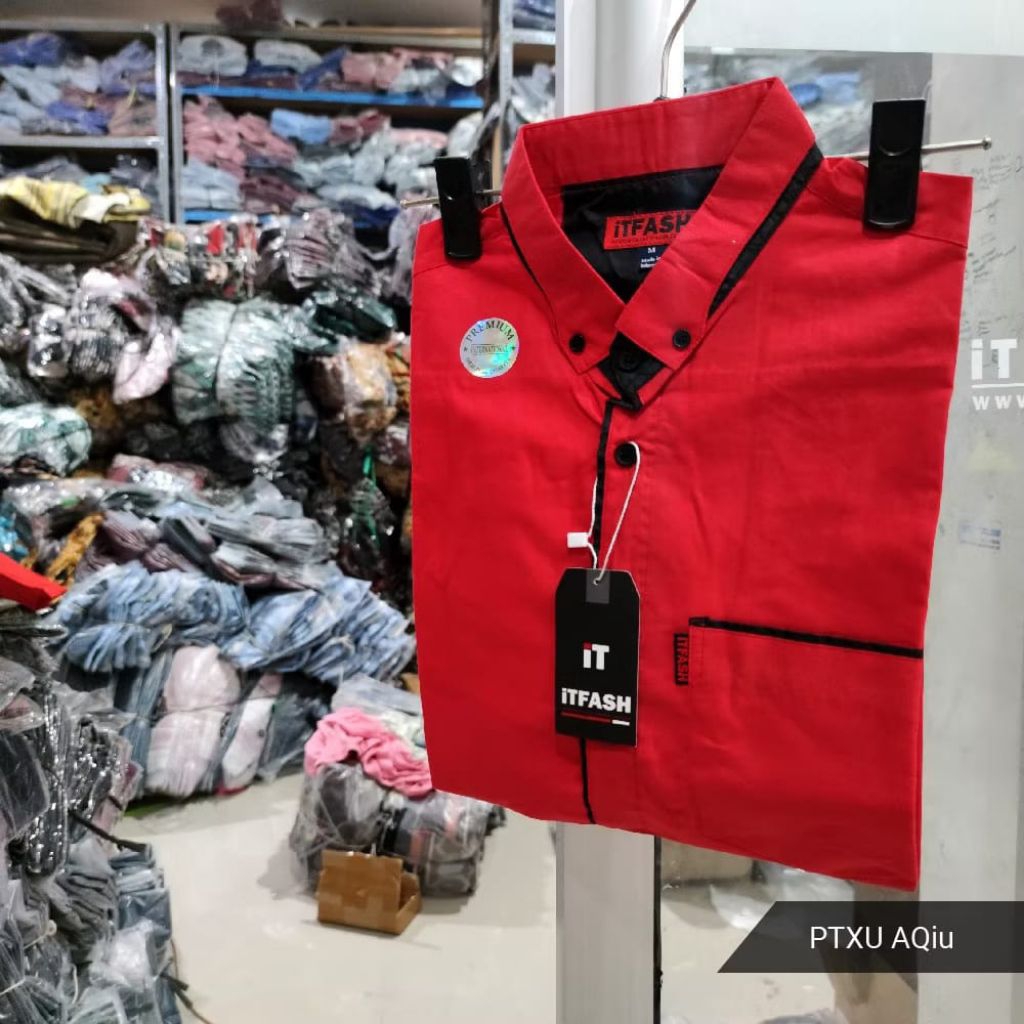 KEMEJA PRIA LENGAN PENDEK ORI ITFASH PAKAIAN PRIA