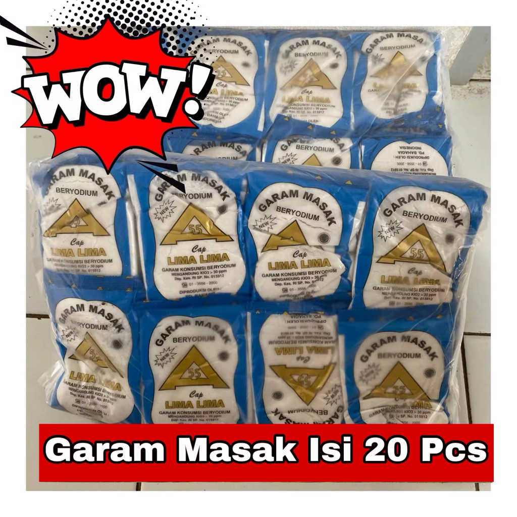 

TERMURAH !! Paket Isi 20 pcs Garam masak dapur yodium halus