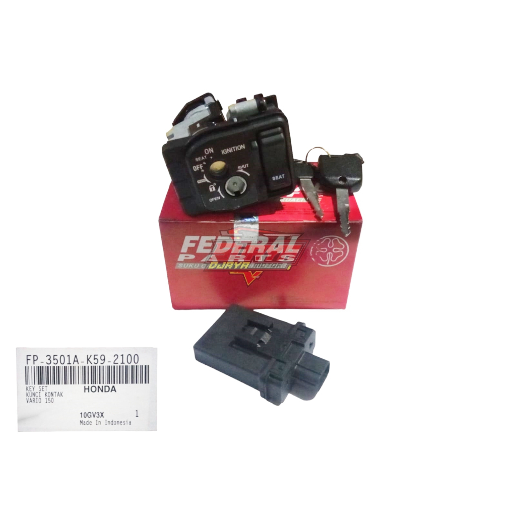 KUNCI KONTAK SCOOPY FI 2015 2016 2017 + REMOT FP-3501A-K16-2100 FEDERAL