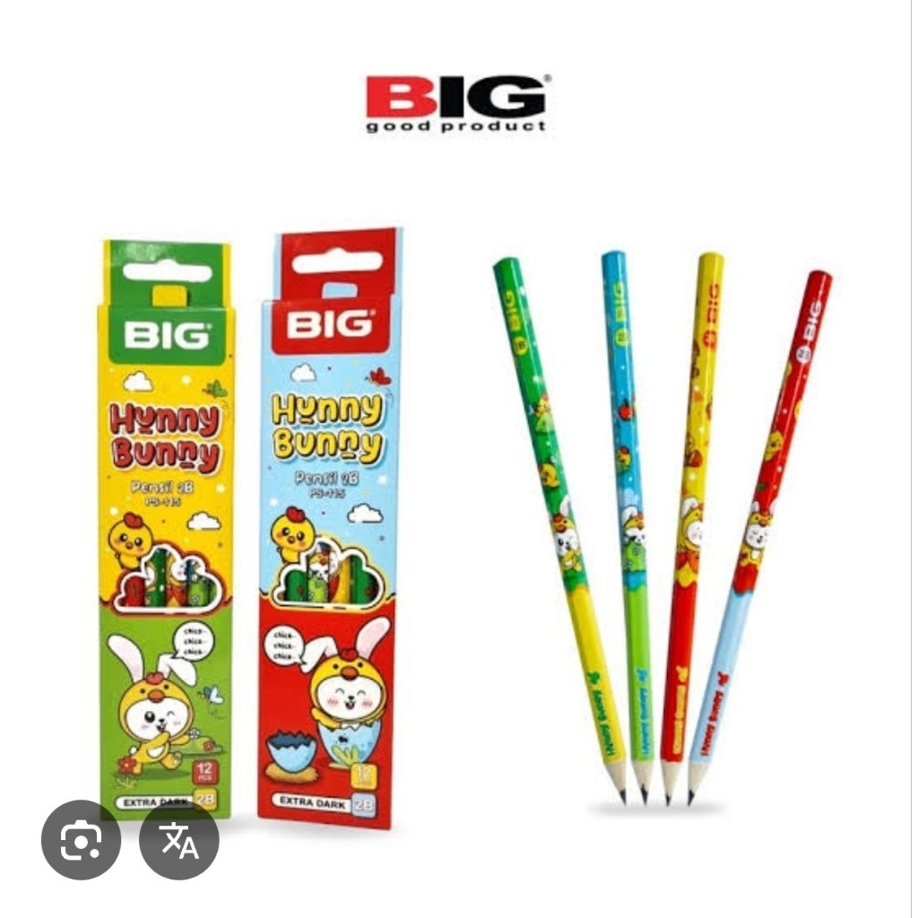 

Pensil Hunny Bunny BIG 1 pak isi 12
