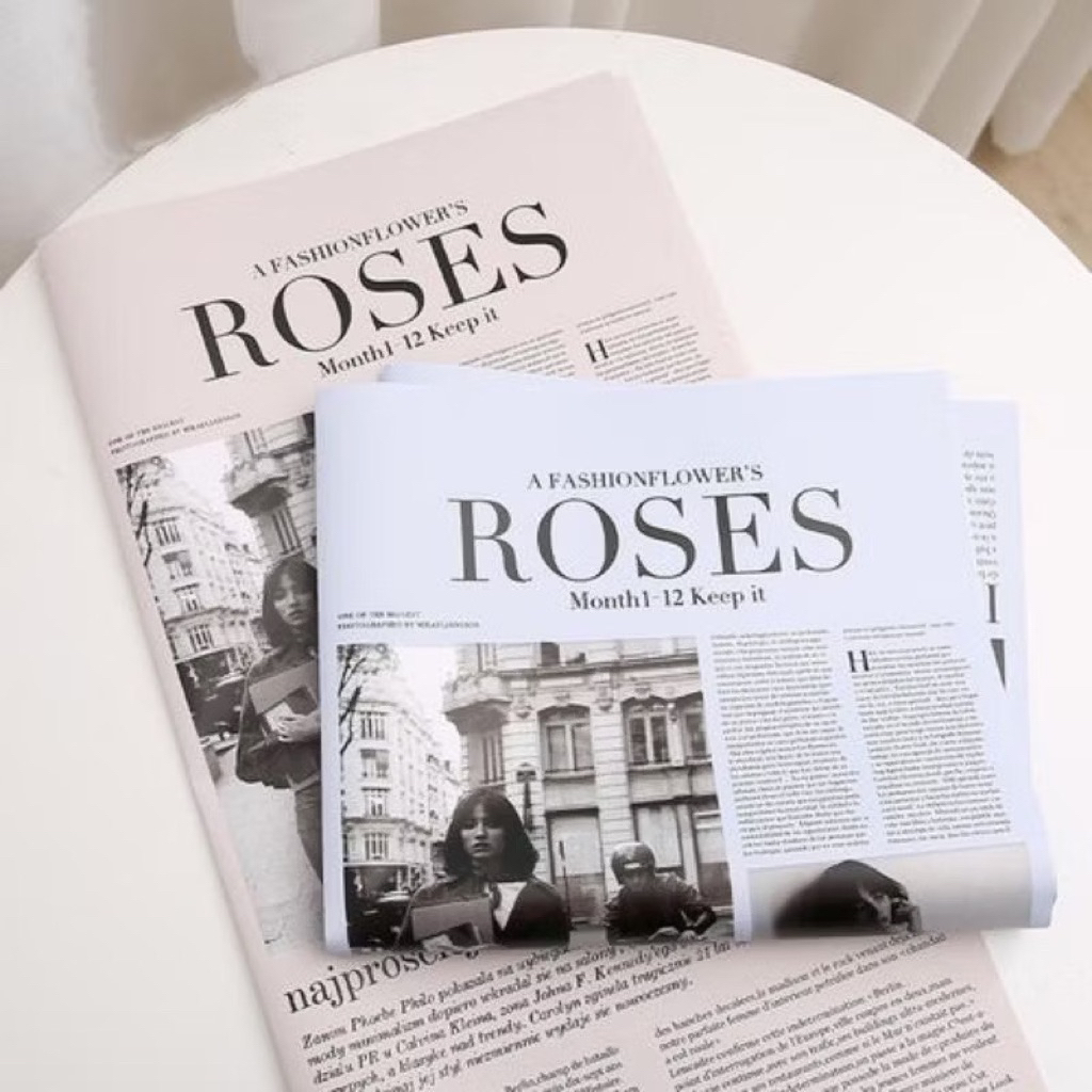 

FLOWER WRAPING CELLOPHANE NEWS PAPER / KORAN / KERTAS BUKET MOTIF KORAN