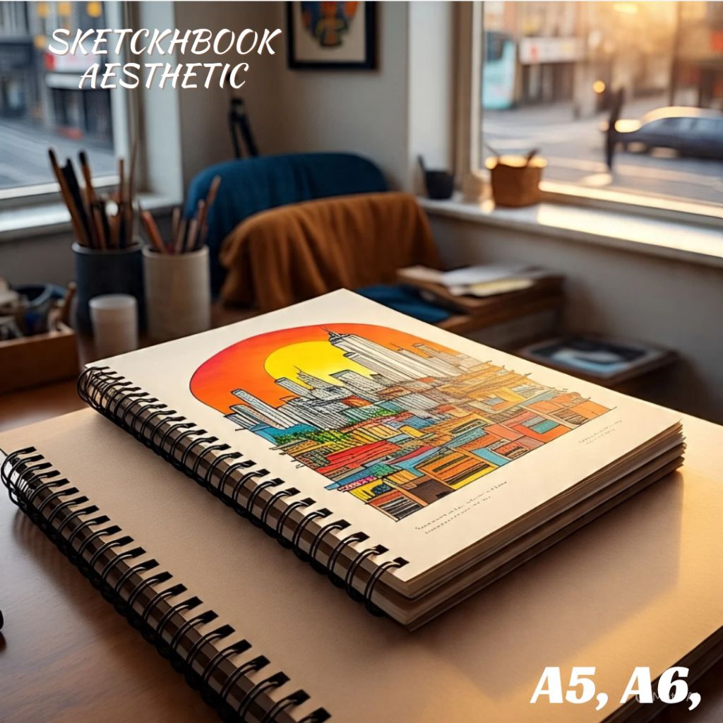 

BUKU SKETSA, SKETCHBOOK, Buku Sketsa Polos, Sketchbook A6 dan A5, Buku Sketsa Coklat, HVS, Book Paper.