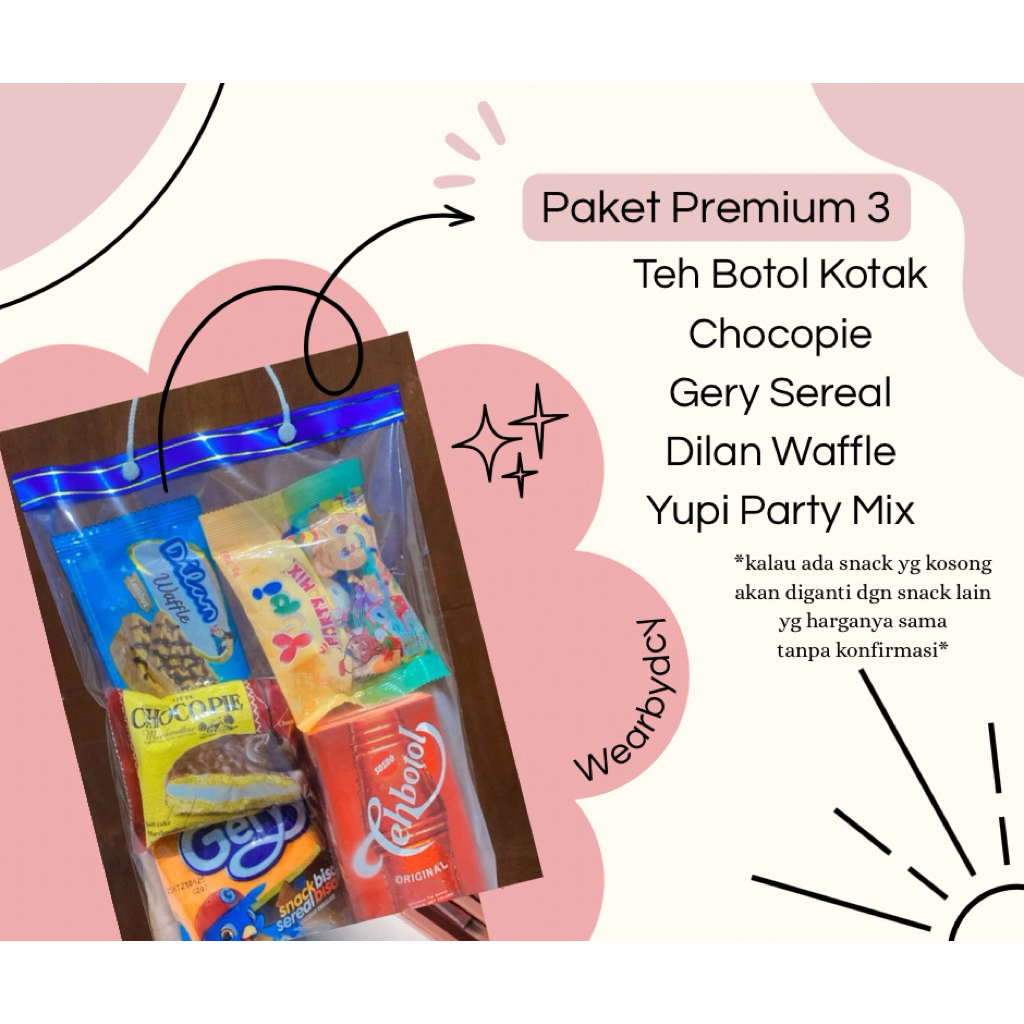 

Paketan snack ultah | paketan jum'at berkah | gift snack | Snack ulang tahun