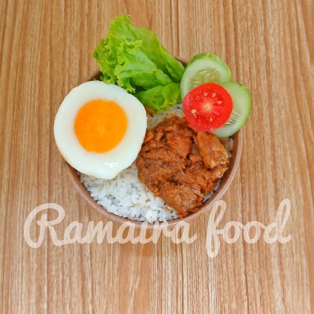 

Rice Bowl Rendang Daging Sapi