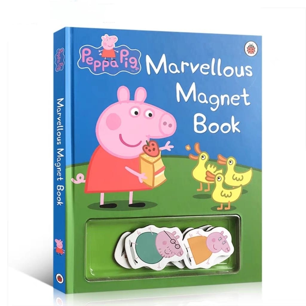Ori  Peppa Pig Peppa and Friends Marvellous  Magnet book buku anak happychild