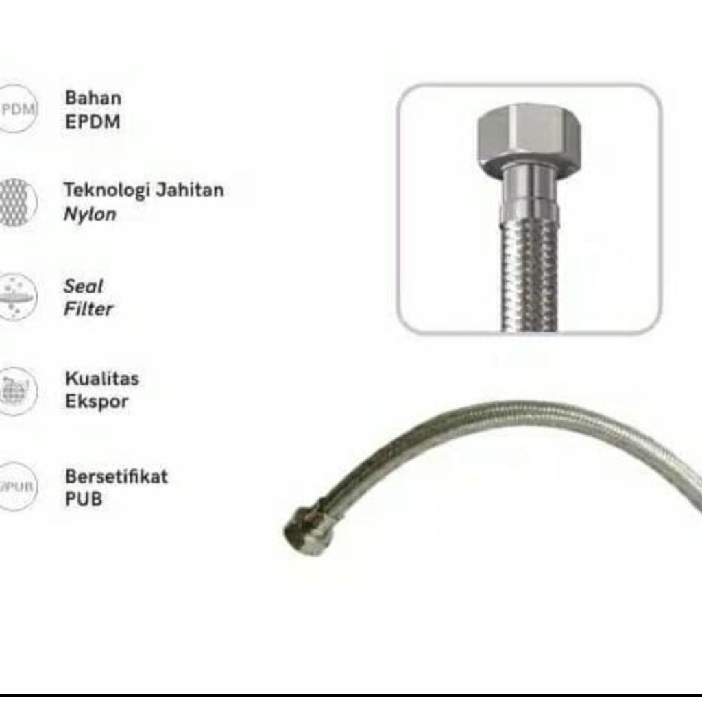 flexible hose 40 cm/flexible closet wastafel  kran dll