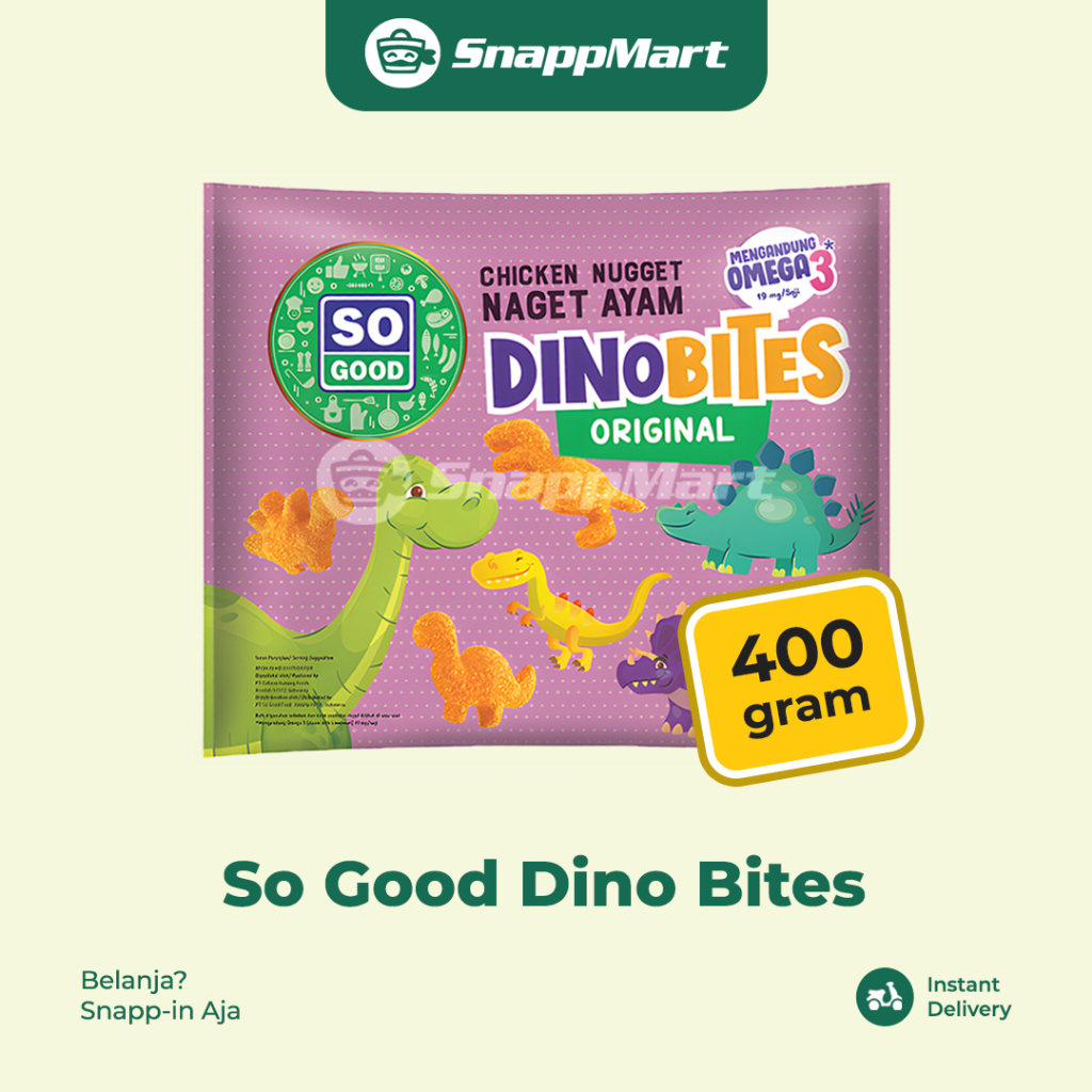 

So Good Chicken Nugget Naget Ayam Dino Bites (400 gram) - Frozen Food