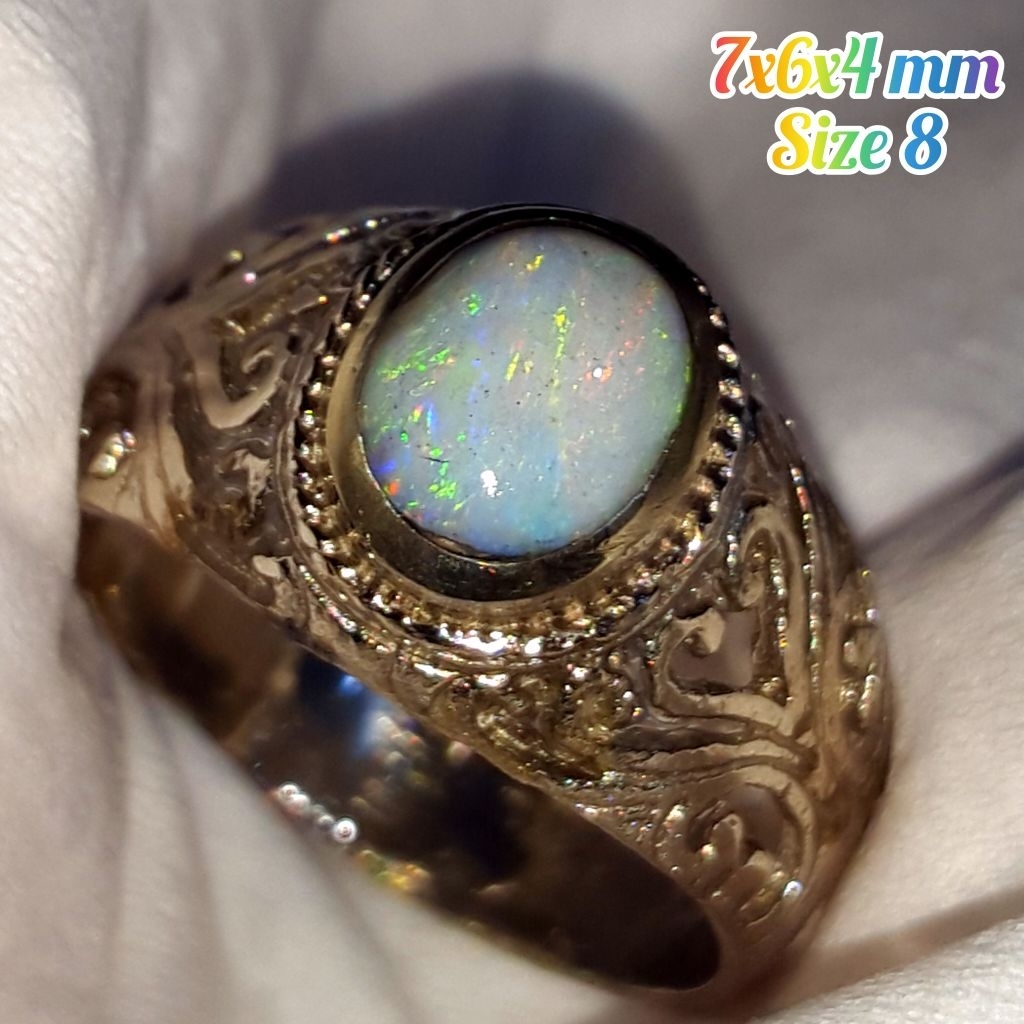 Cincin Batu Kalimaya Susu Natural Jarong Asli Banten