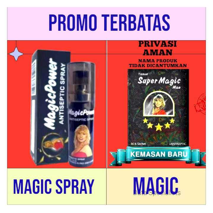 VARIANS MAGIC POWER SPRAY >> TISU MAGIC ISI 6 PCS