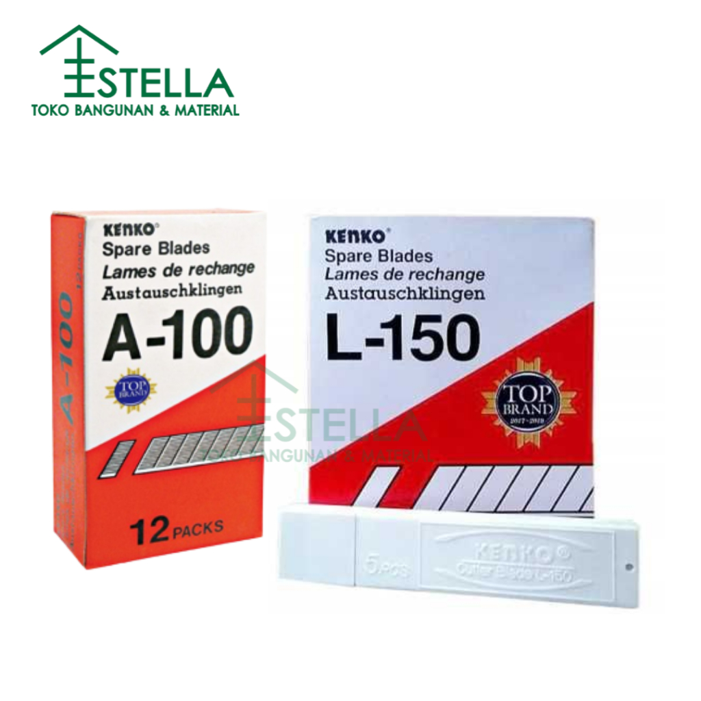 

REFILL Kenko L 150 ( Isi Cutter Besar ) / ISI CUTTER KENKO A-100 (harga perpack isi 12 tube)