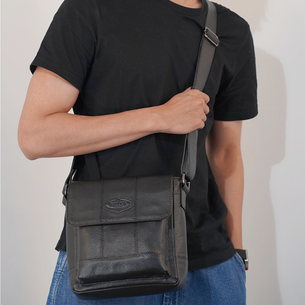 Radoce Bags - Selempang Pria - Tas Kulit Sapi Asli - Nebula