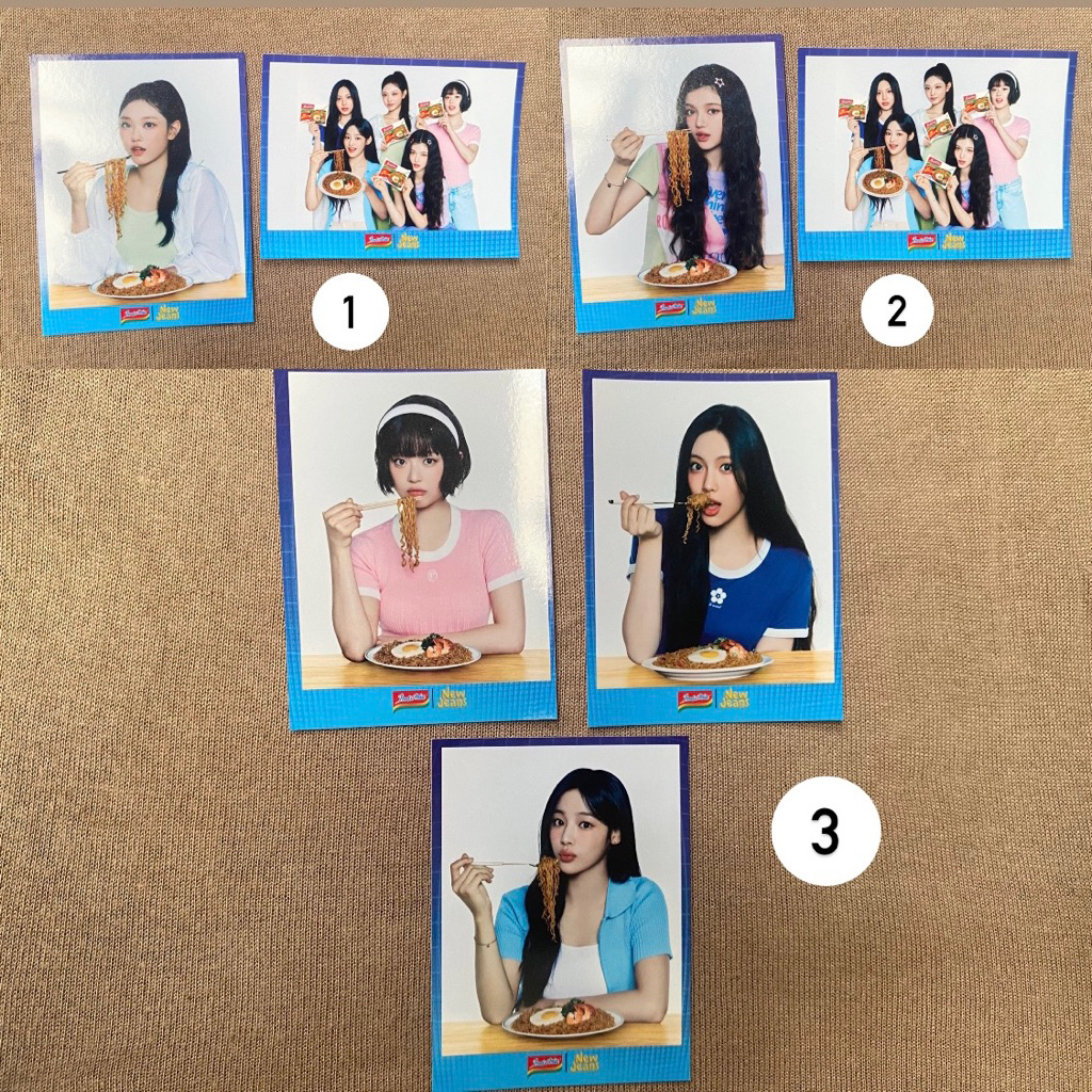 

postcard newjeans x indomie