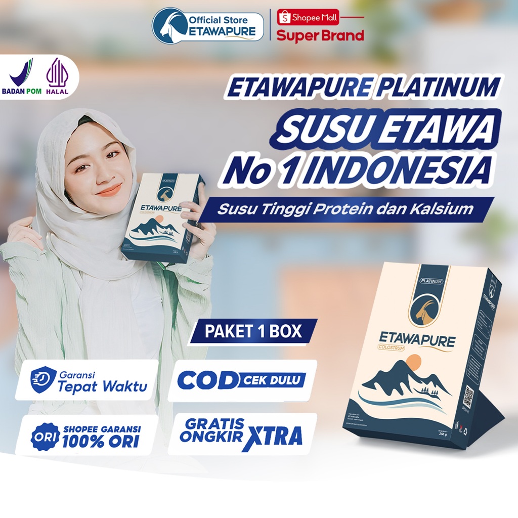 

Susu Kambing Etawapure Platinum Plus Kolostrum | Susu Kambing Etawa Plus Kolostrum | Etawaku Platinum Kolostrum