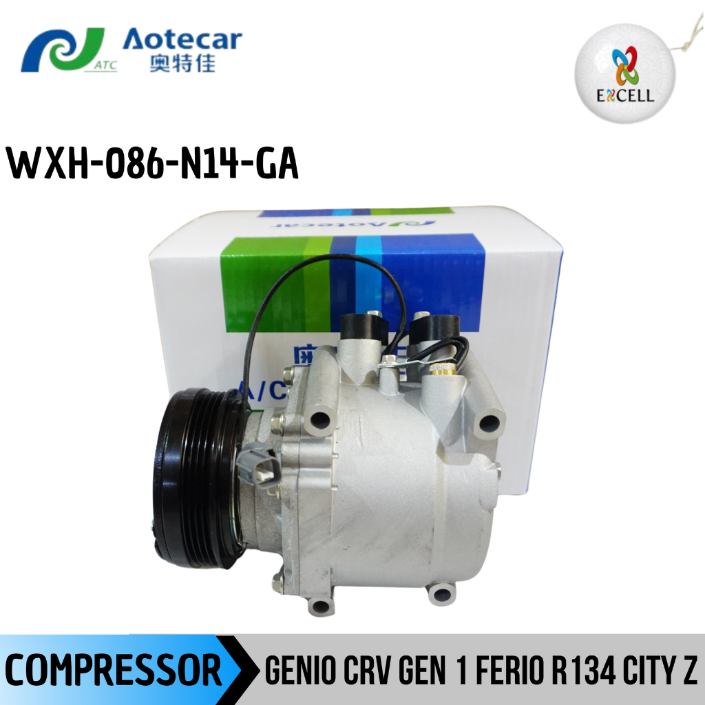 Compressor Kompresor Ac Mobil Honda Genio CRV Gen 1 Ferio R134 City z