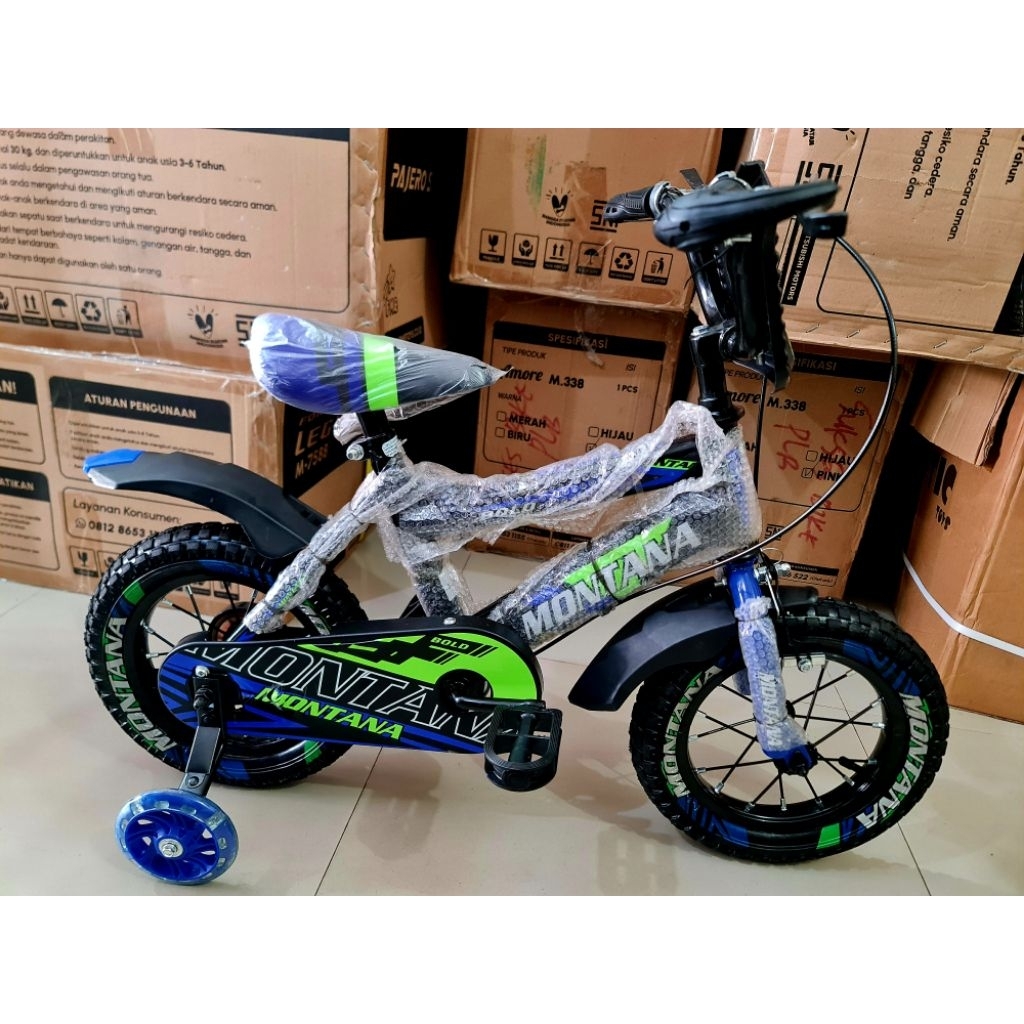 Sepeda Anak Sepeda BMX 12 Inch MONTANA ( JARI-JARI MOTOR )