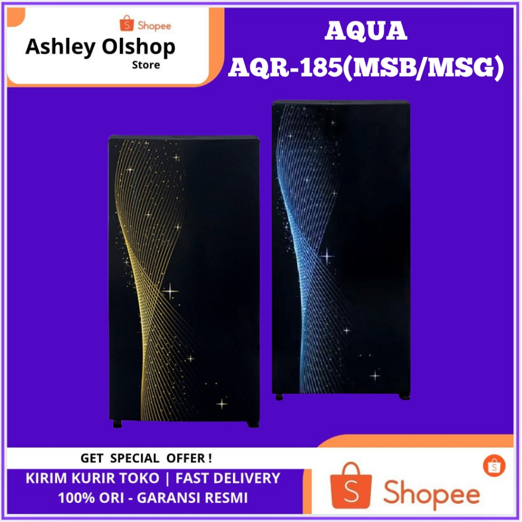Kulkas 1 Pintu Aqua AQR-D185MSB/MSG Aqua AQRD185MSB Aqua Kulkas AQR-D185MSG Kulkas Aqua AQRD185